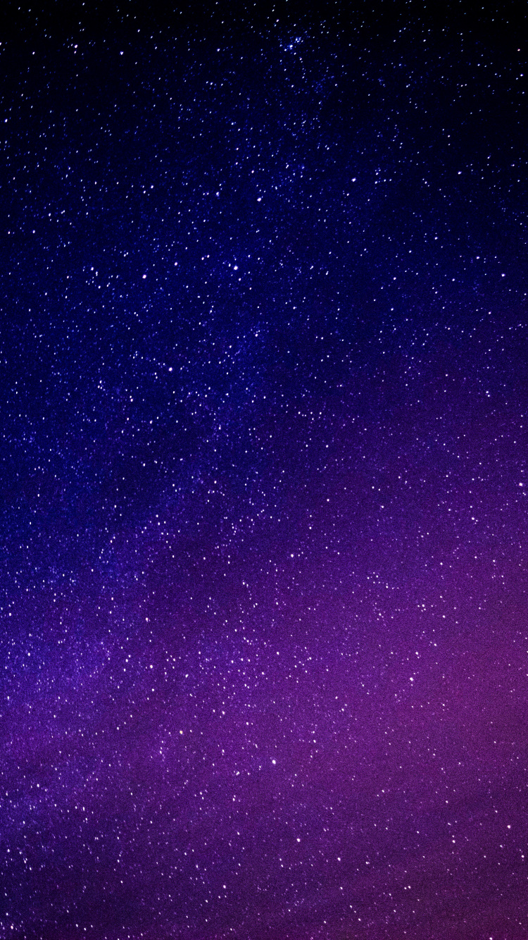 Cielo Morado y Negro Durante la Noche. Wallpaper in 750x1334 Resolution