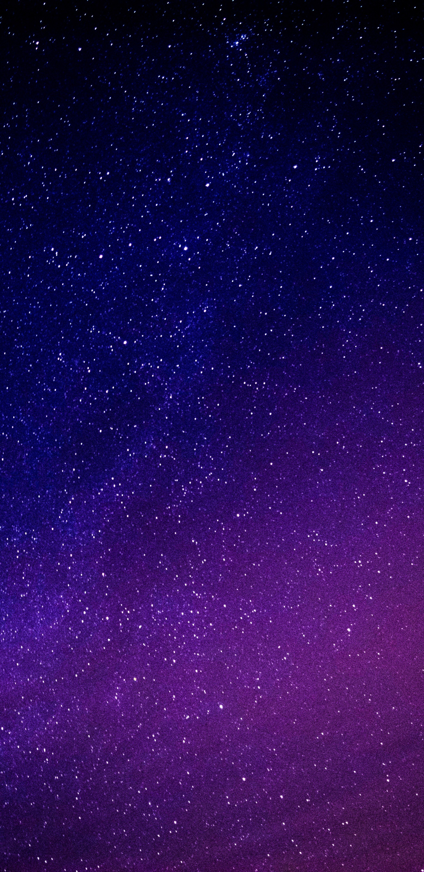 Ciel Violet et Noir Pendant la Nuit. Wallpaper in 1440x2960 Resolution