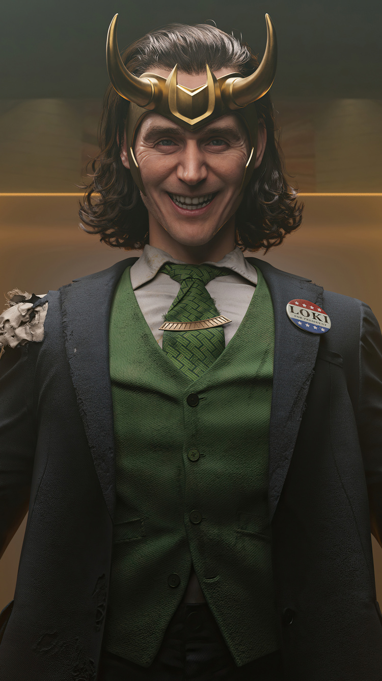 When Loki Smiles. Wallpaper in 750x1334 Resolution