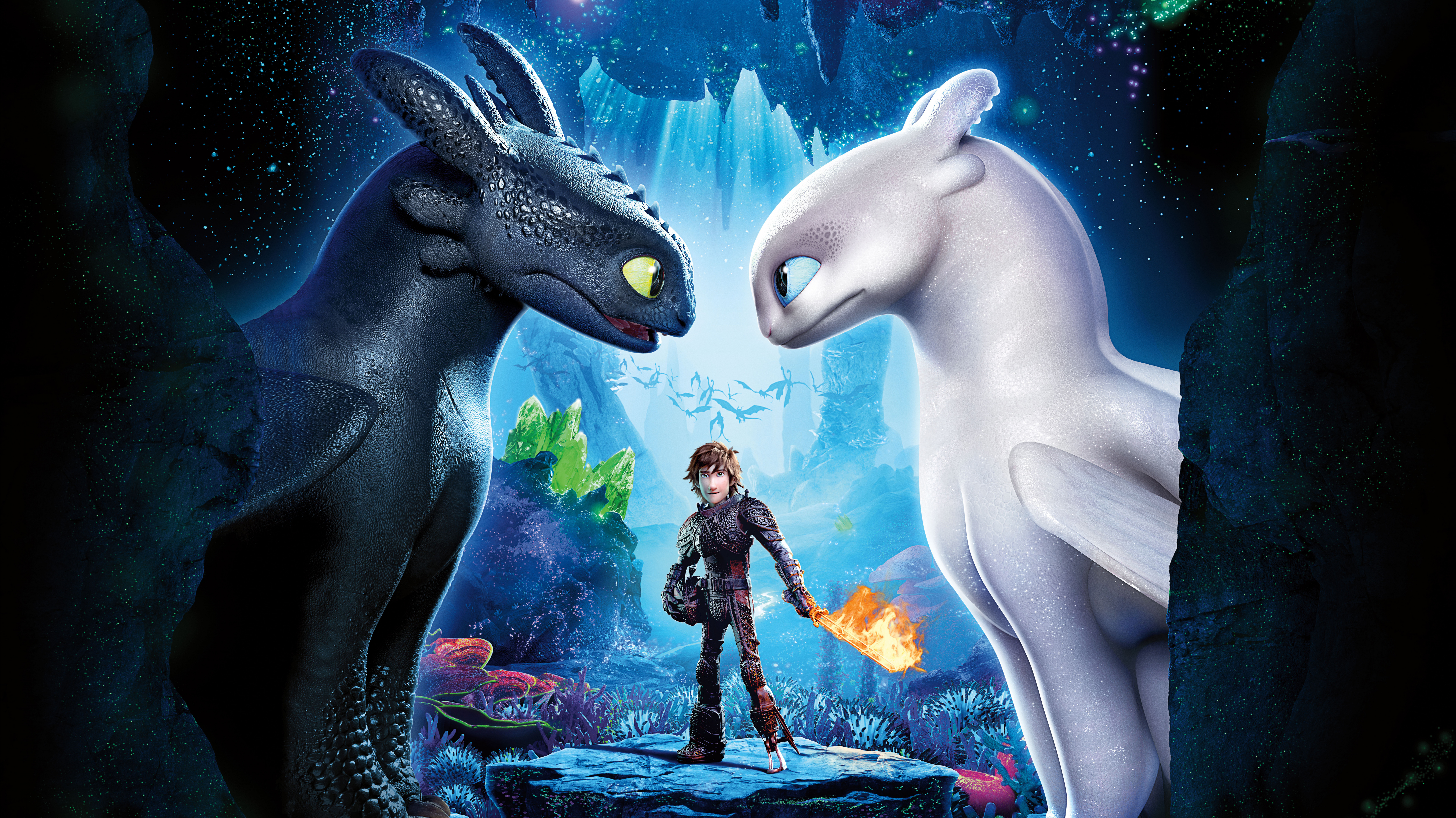 如何以训练你的龙, 龙, 艺术, 动画片, 动画 壁纸 7680x4320 允许