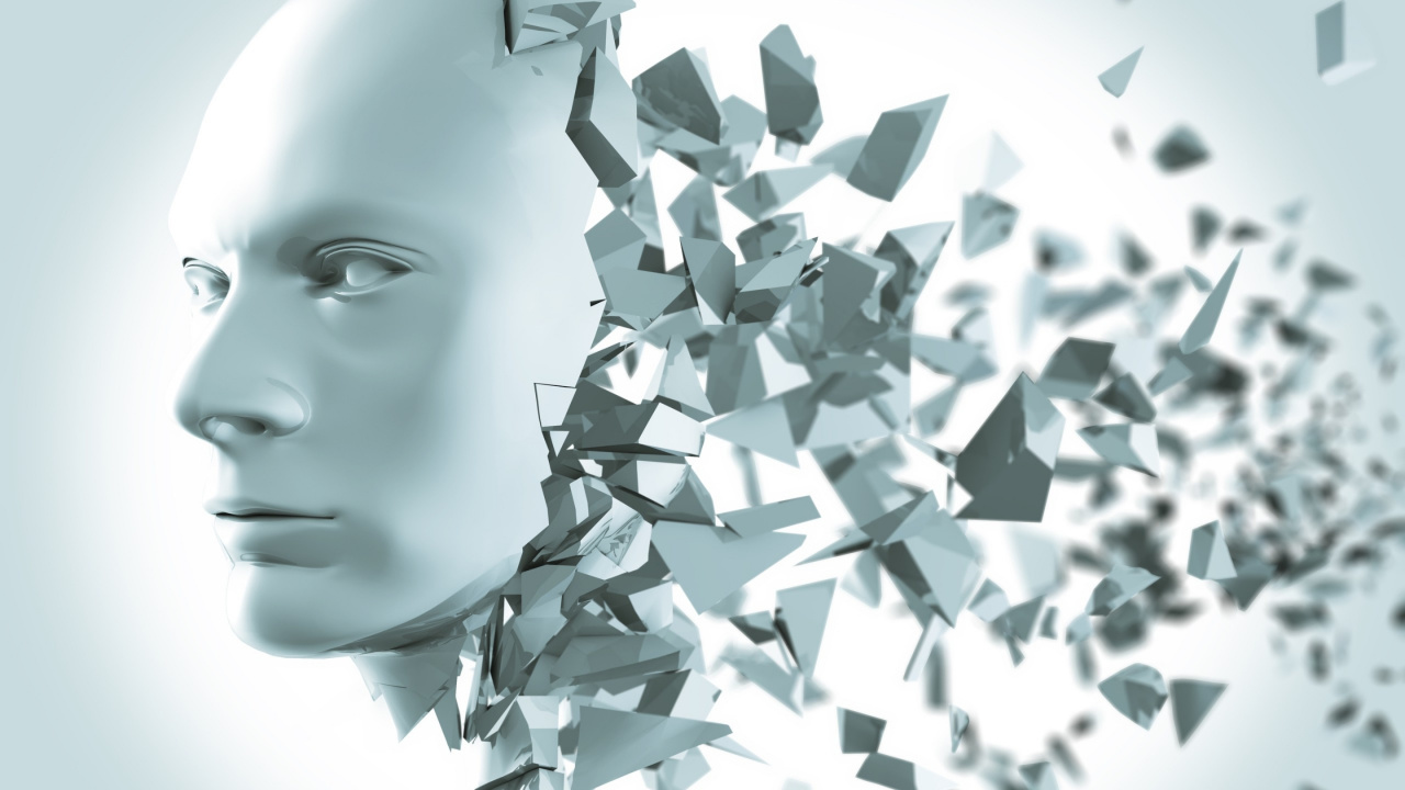 Face Shattering, Illustration, Clip Art, Stock Illustration, Face. Wallpaper in 1280x720 Resolution