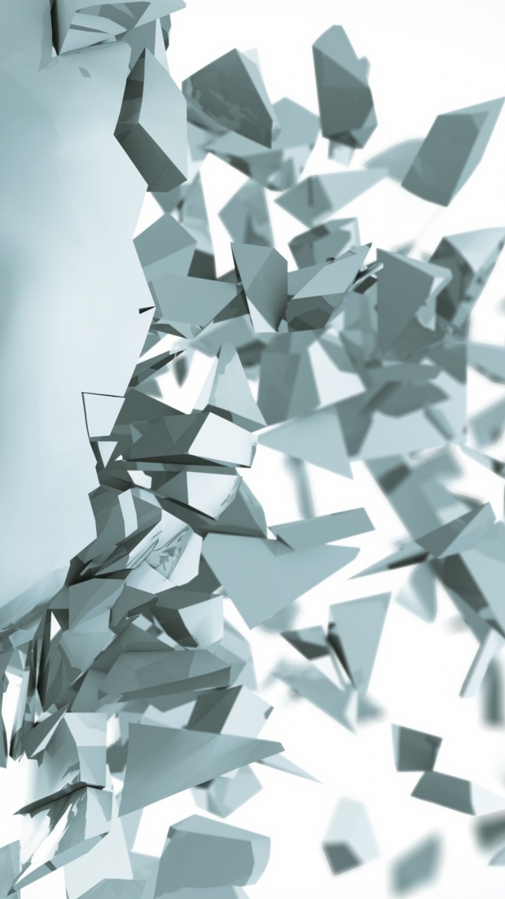 Face Shattering, Illustration, Clip Art, Stock Illustration, Face. Wallpaper in 720x1280 Resolution