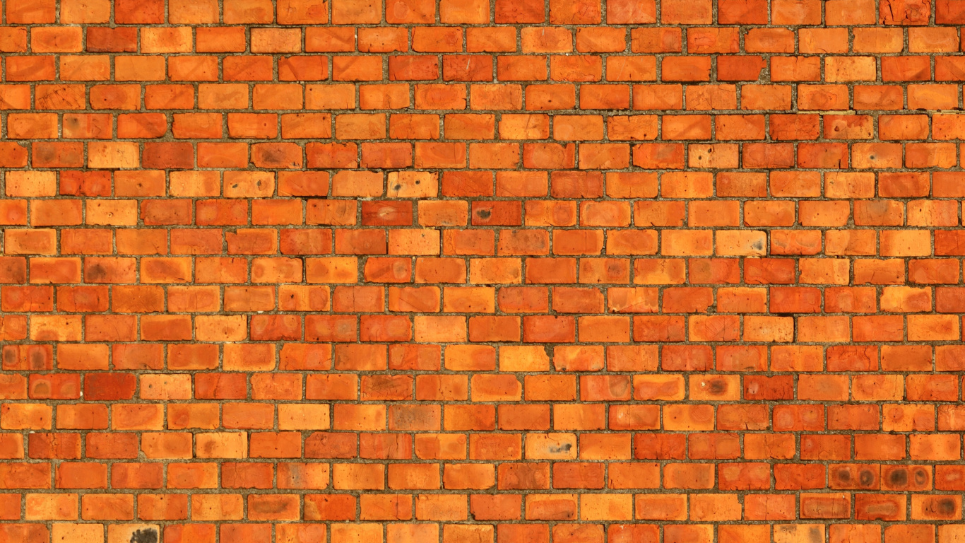 Brown Brick Wall During Daytime. Wallpaper in 1366x768 Resolution