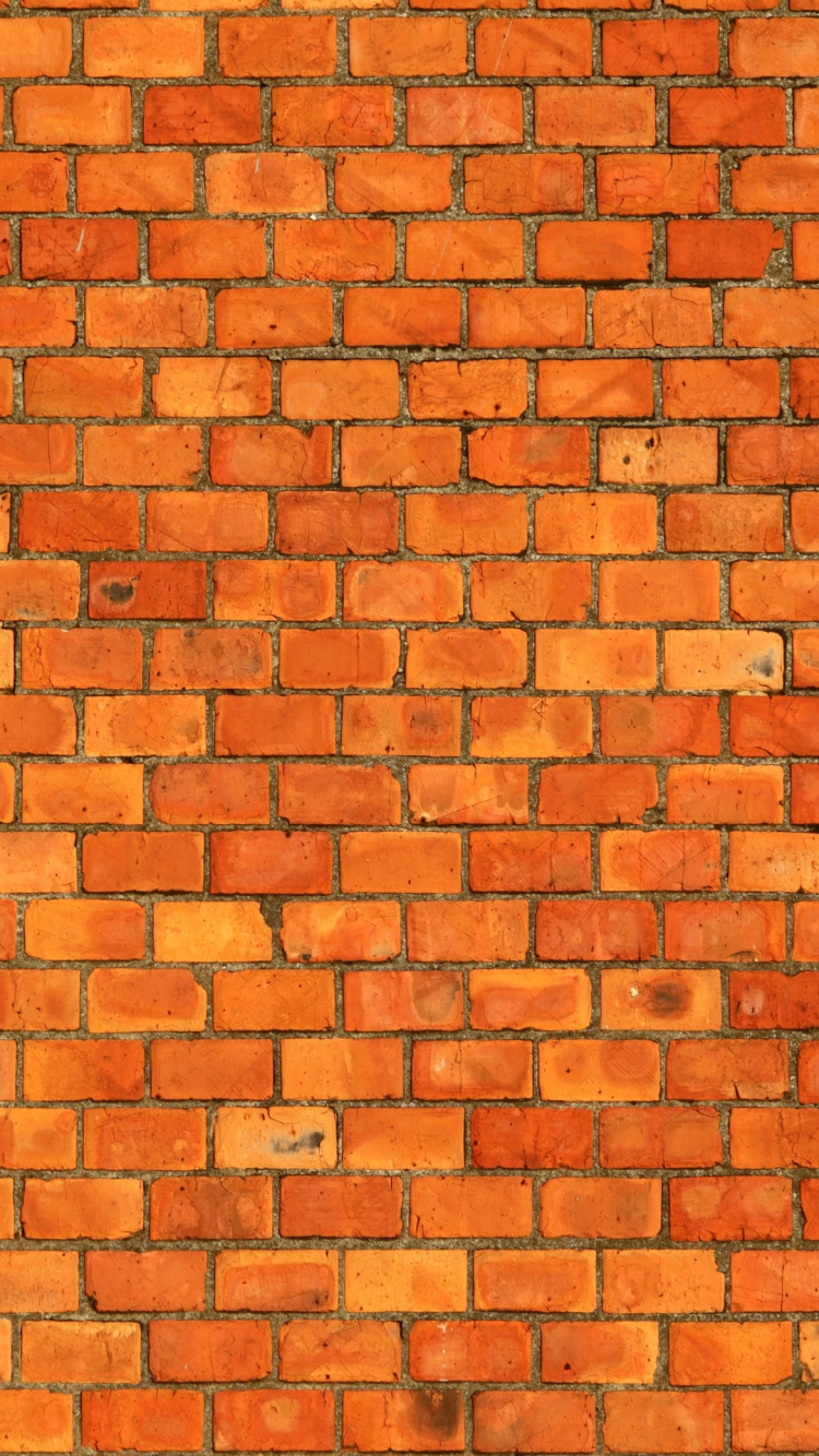 Brown Brick Wall During Daytime. Wallpaper in 750x1334 Resolution