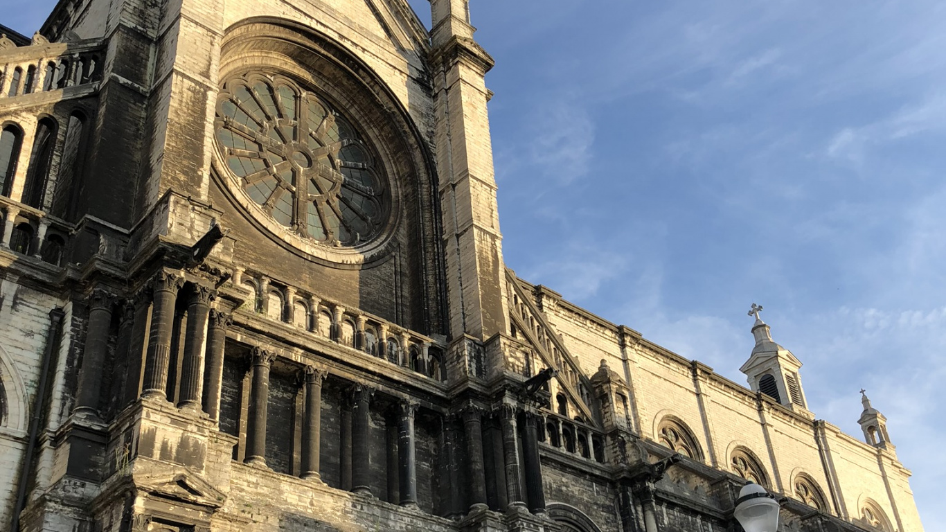 la Arquitectura Medieval, Historia, Catedral, Edificio Catalogado, Faade. Wallpaper in 1366x768 Resolution