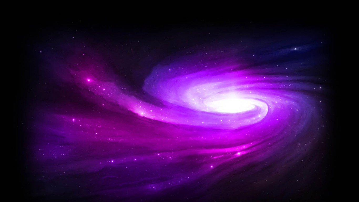 Ilustración de Luz Púrpura y Blanca. Wallpaper in 1366x768 Resolution