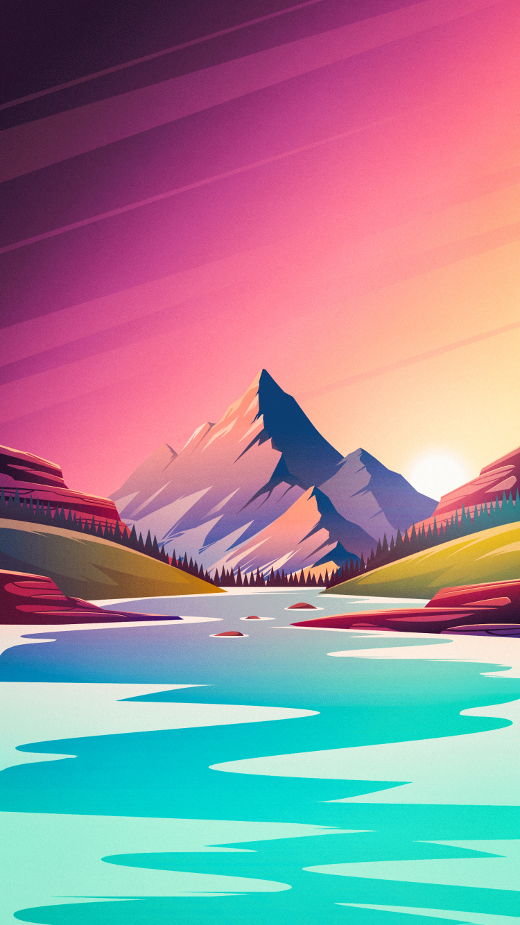 Android 12, 安卓, 谷歌, 智能手机, 气氛 壁纸 750x1334 允许