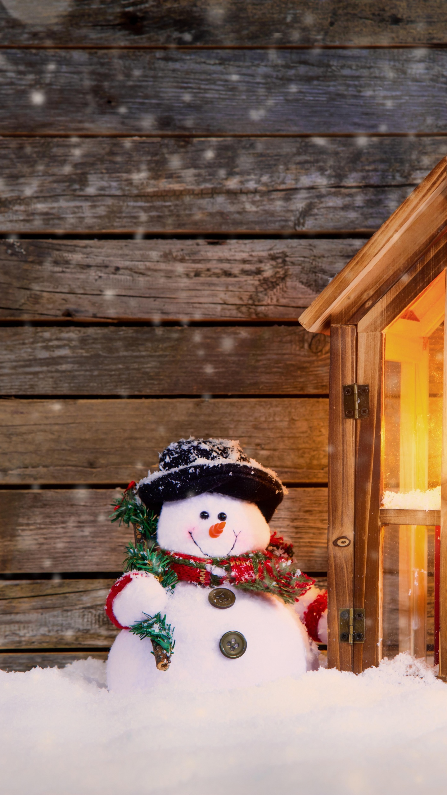圣诞节那天, 雪人, 圣诞装饰, 圣诞节的装饰品, 冬天 壁纸 1440x2560 允许