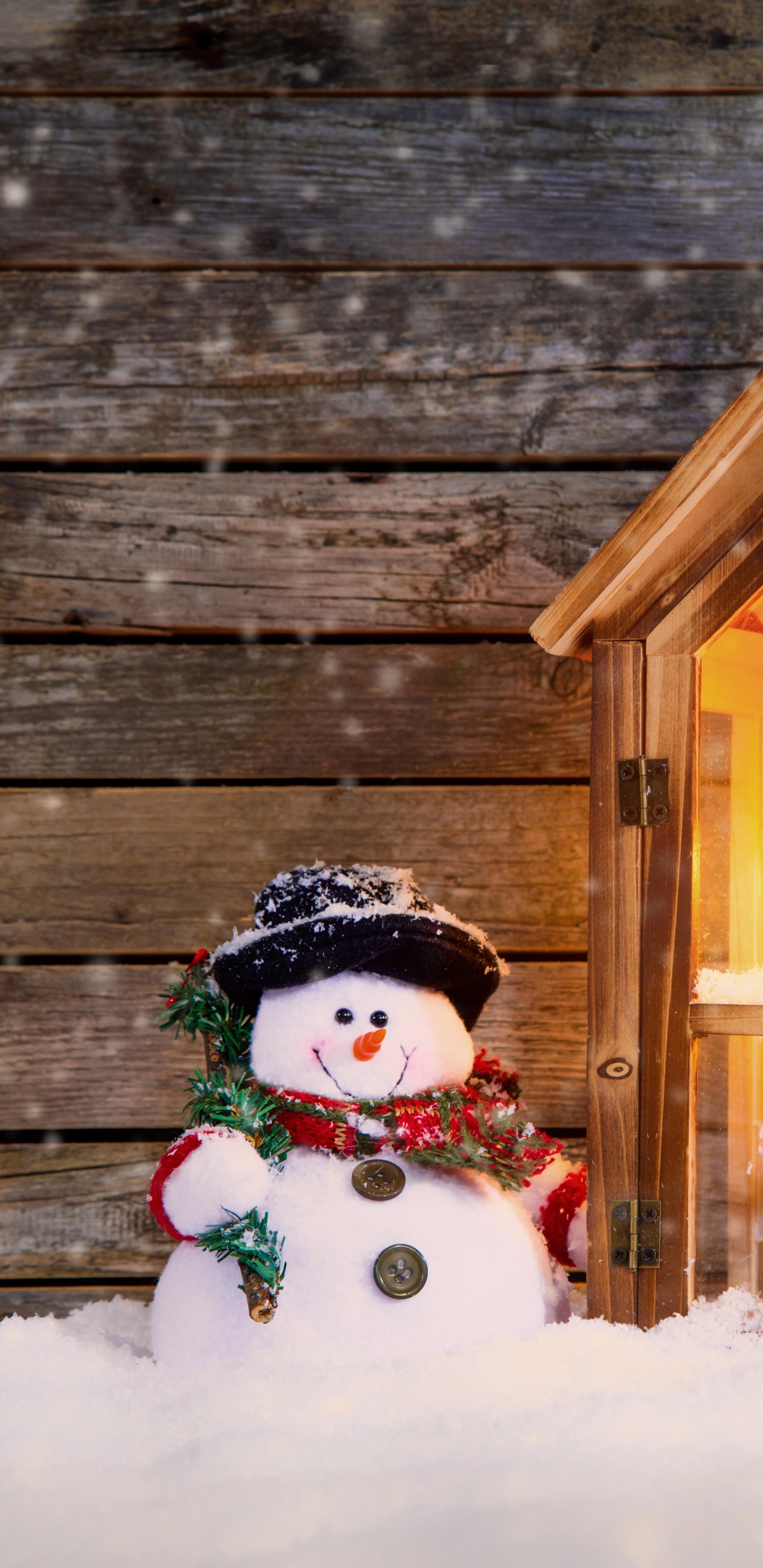 Christmas Day, Snowman, Christmas Decoration, Christmas Ornament, Snow. Wallpaper in 1440x2960 Resolution