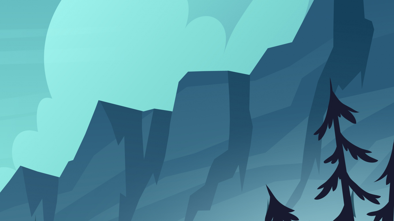 Acantilado de Ilustración de Paisaje, Ilustración, Gráficos Vectoriales, Ilustración de Stock, Gráficos. Wallpaper in 1366x768 Resolution