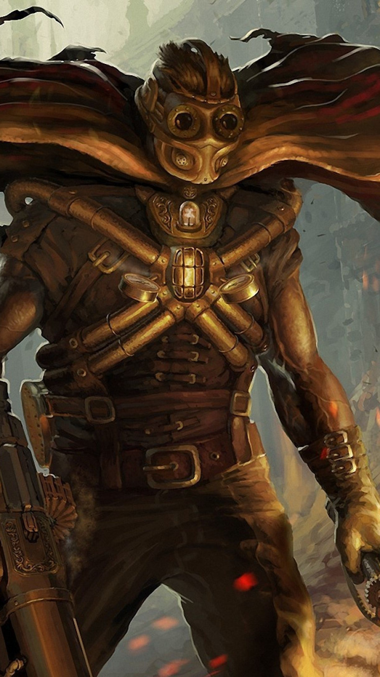 Ilustración de Monstruo Marrón y Negro. Wallpaper in 750x1334 Resolution