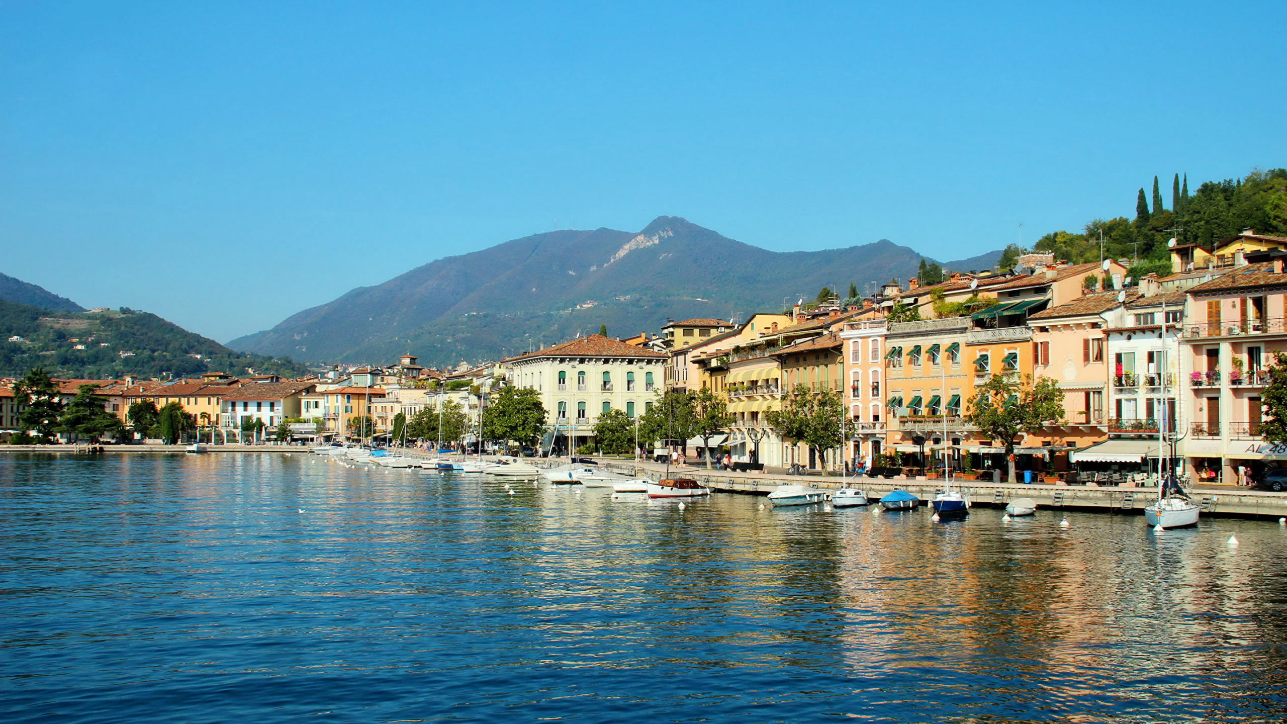 Bâtiment en Béton Blanc et Marron Près D'un Plan D'eau Pendant la Journée. Wallpaper in 2560x1440 Resolution