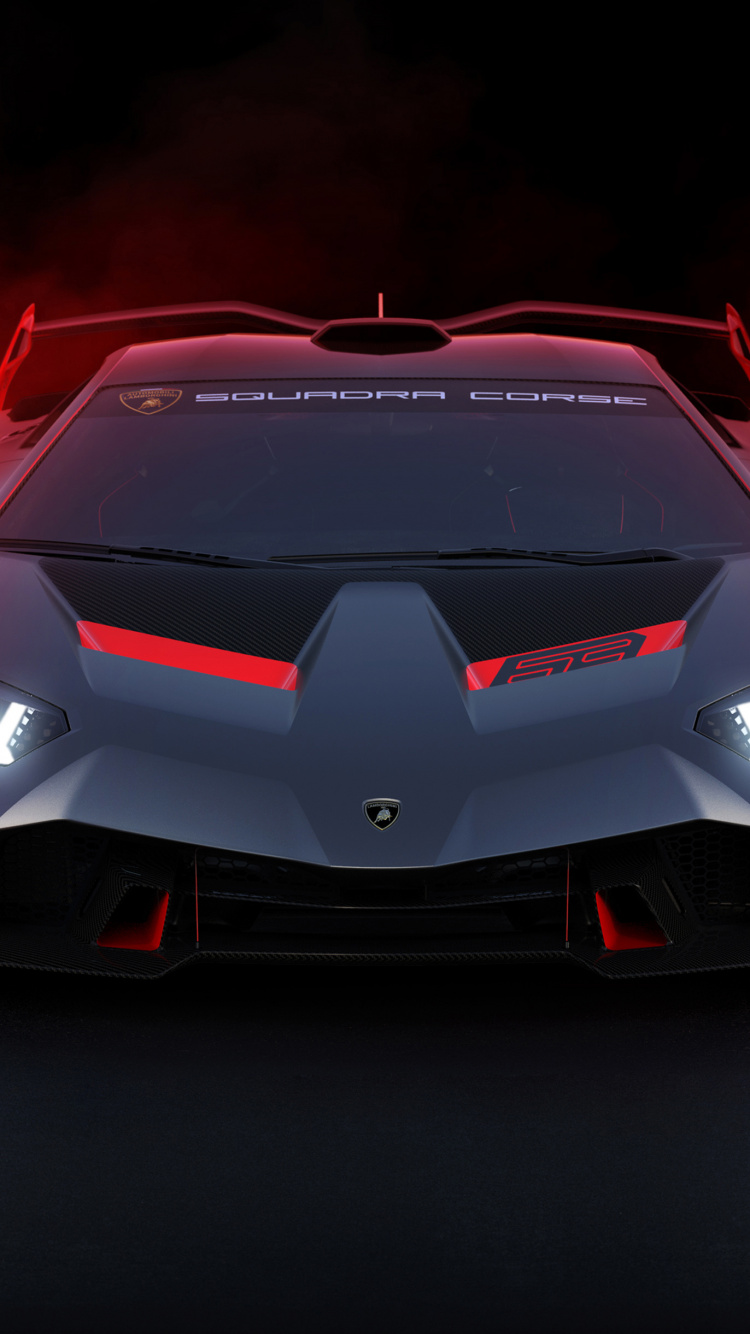 Ferrari 458 Italia Rouge Sur Fond Noir. Wallpaper in 750x1334 Resolution