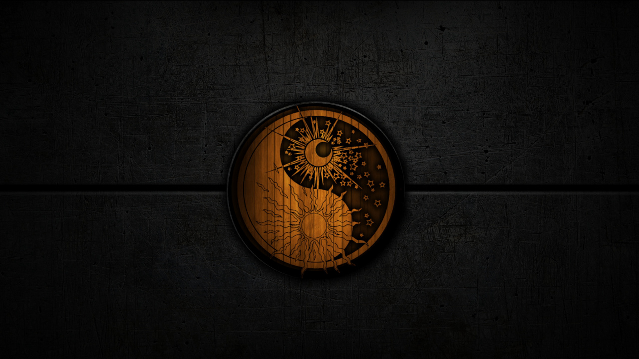 Reloj de Pared Redondo Dorado a Las 10 00. Wallpaper in 1280x720 Resolution