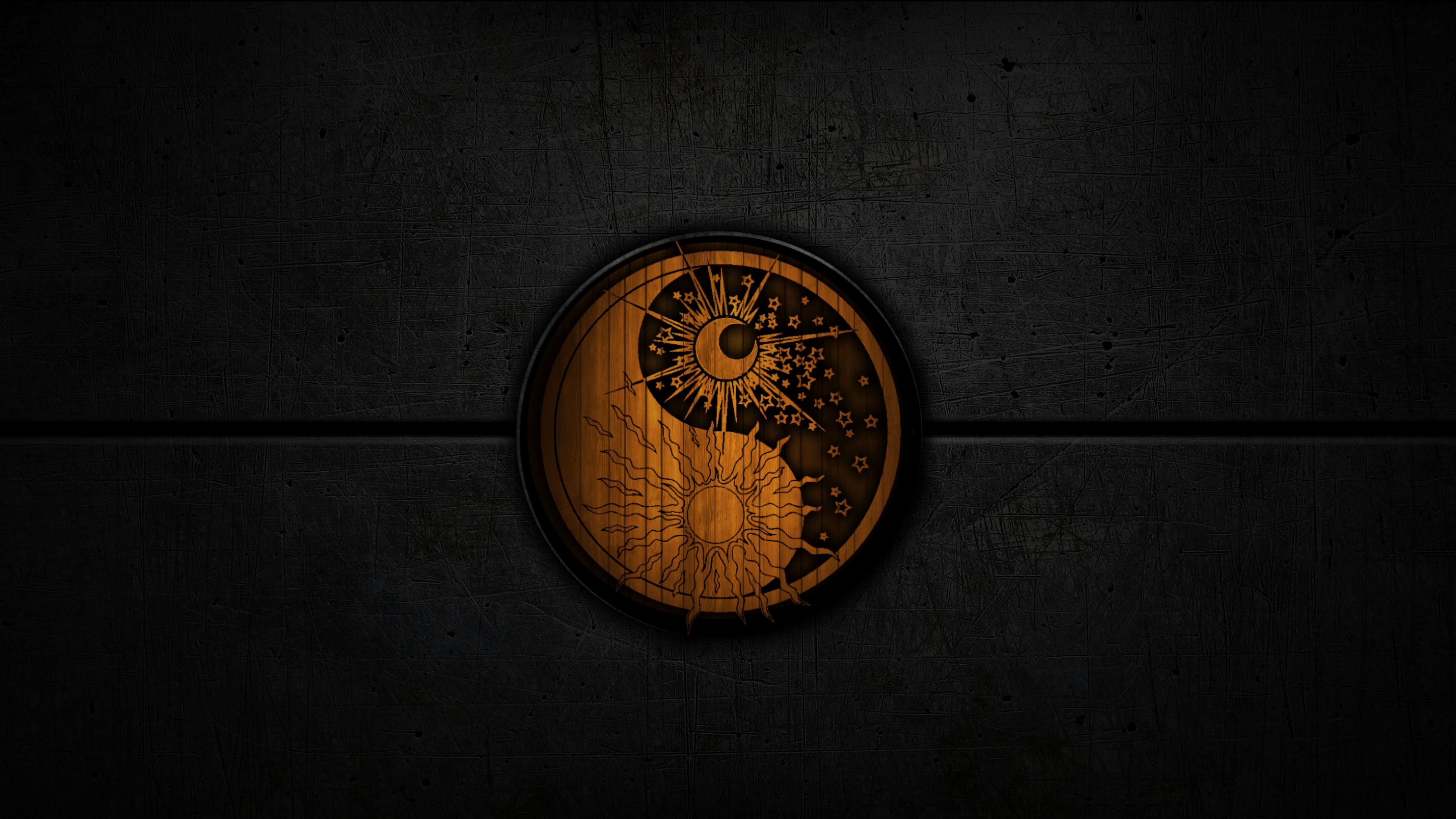 Reloj de Pared Redondo Dorado a Las 10 00. Wallpaper in 3840x2160 Resolution