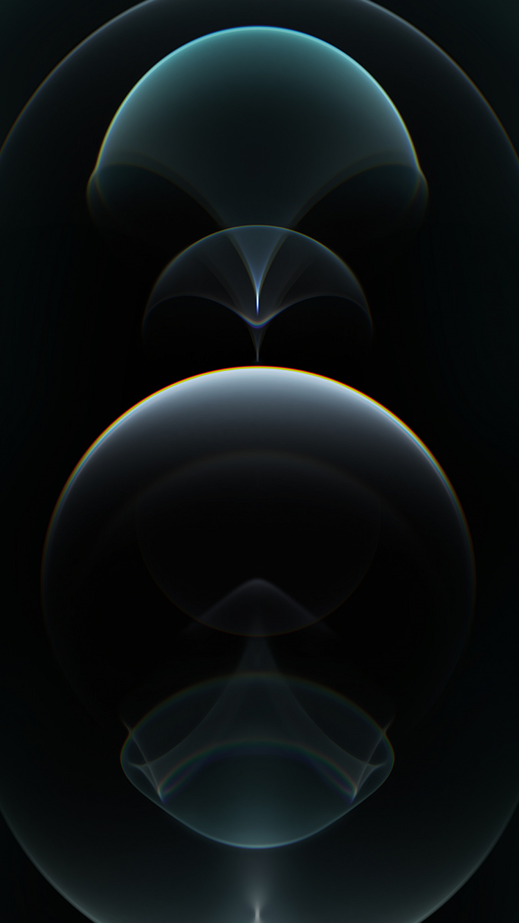 Apples, Ios, Pacific Blue, Space, Circle. Wallpaper in 750x1334 Resolution