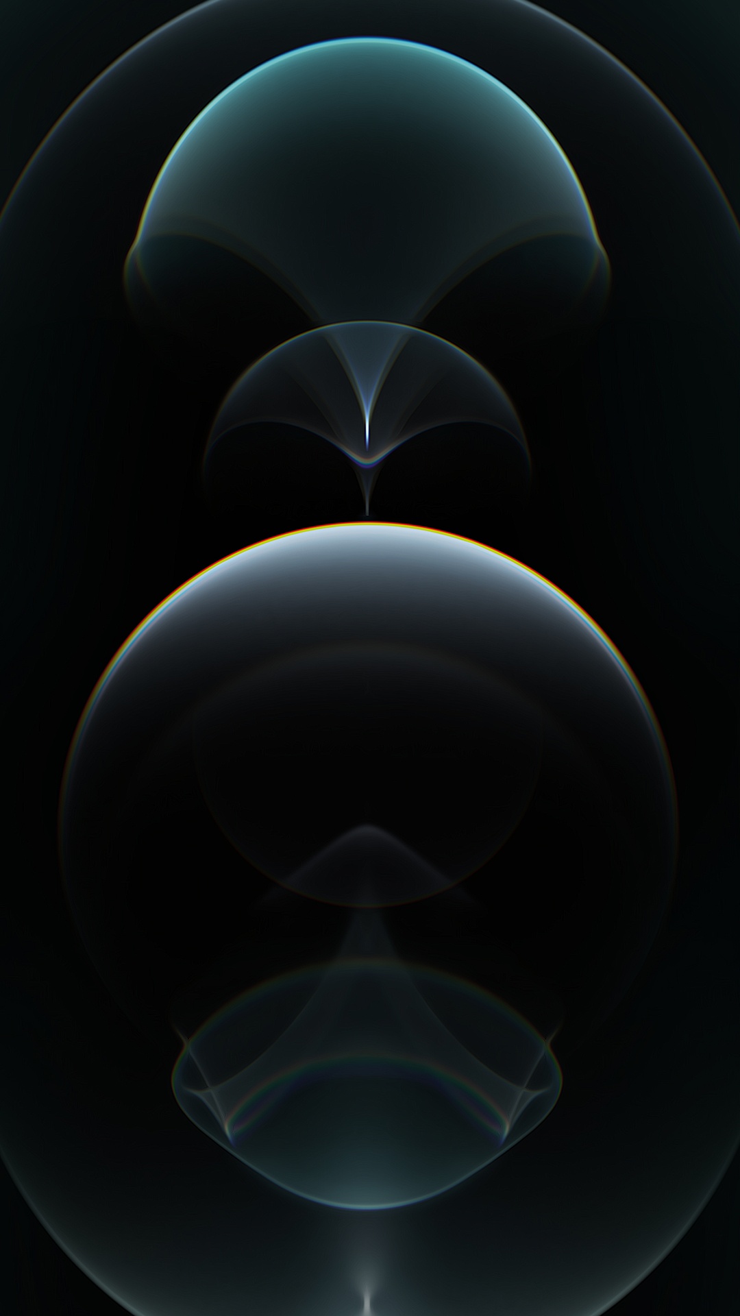 苹果, Ios, 空间, 圆圈, 科学 壁纸 1080x1920 允许