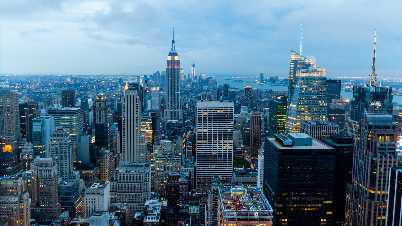 Aerial View of City Buildings During Daytime. Wallpaper in 1280x720 Resolution