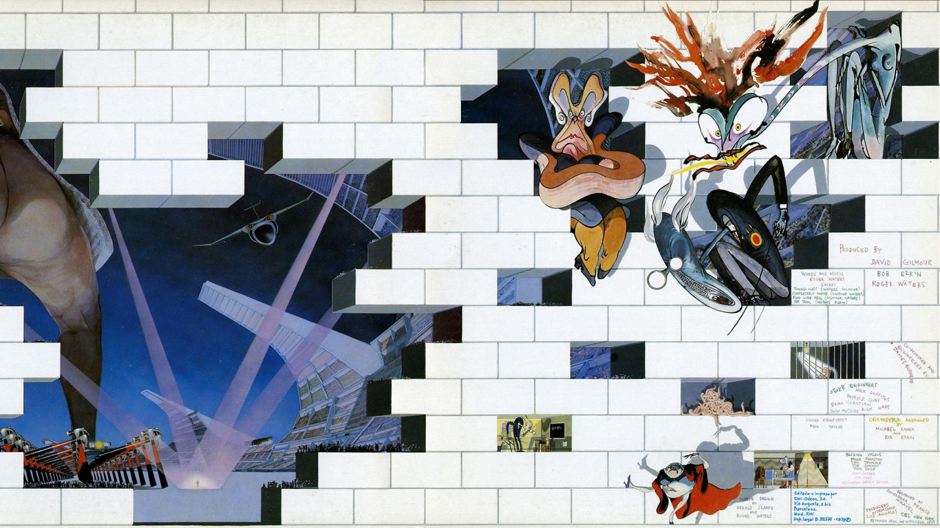 Pink Floyd, Disque de Phonographe, la Couverture de L'album, Album, Art. Wallpaper in 1366x768 Resolution