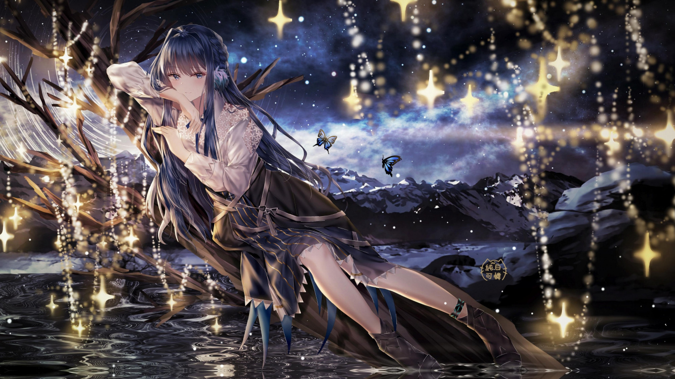 Chevaliers, Fan Art, Nature, Les Gens Dans la Nature, Cartoon. Wallpaper in 1366x768 Resolution