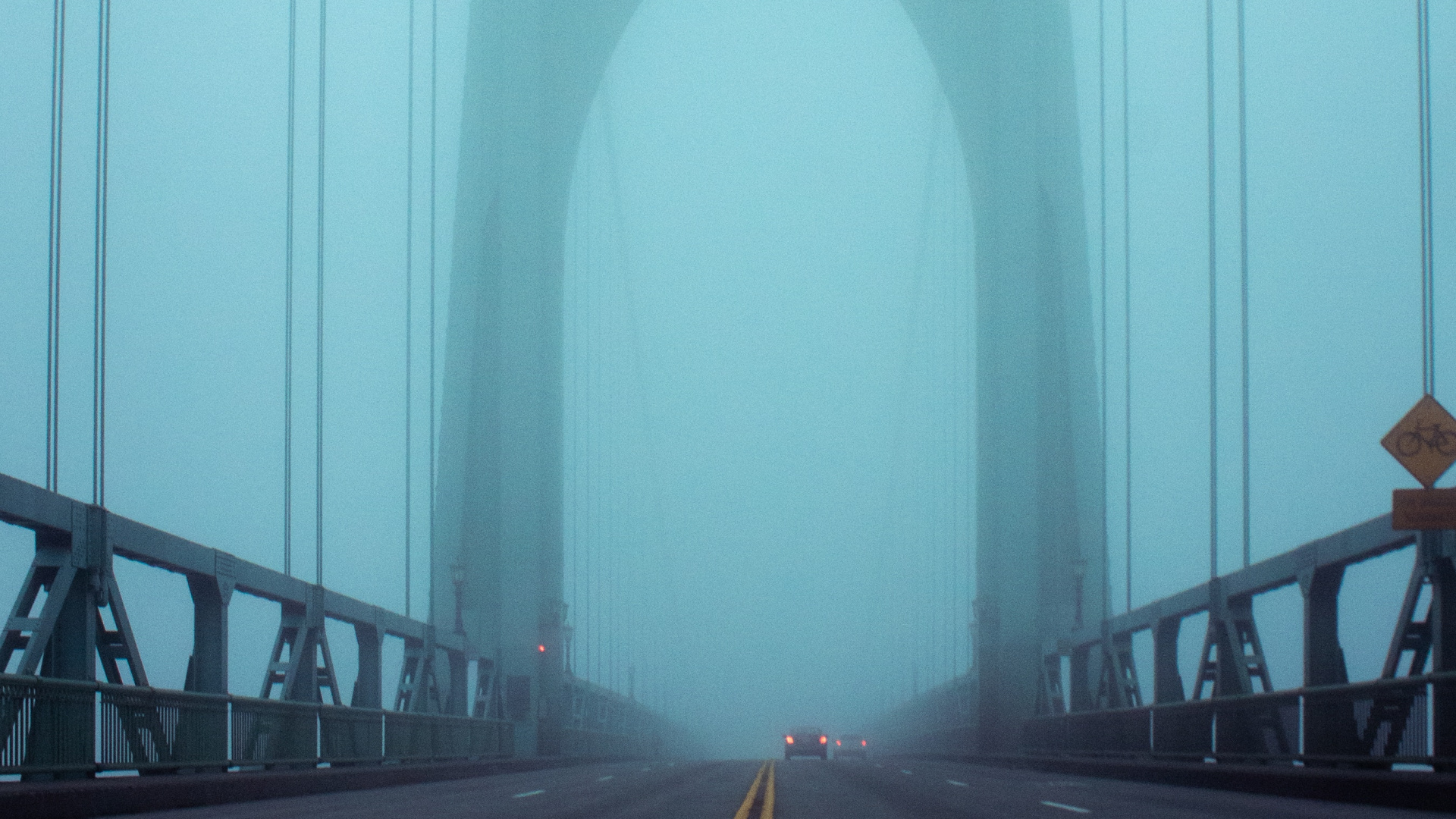 Blue Bridge Under Blue Sky. Wallpaper in 1920x1080 Resolution