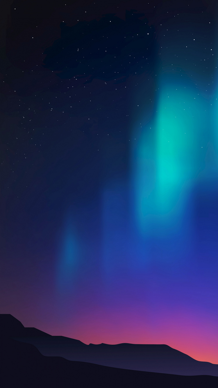 气氛, 光, 性质, Azure, 黑色的 壁纸 750x1334 允许