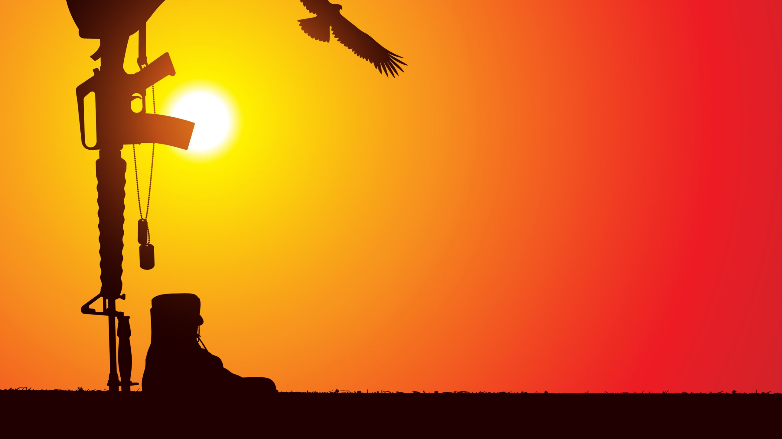 Indian Army, Silhouette, Street Light, Heat, Army. Wallpaper in 2560x1440 Resolution