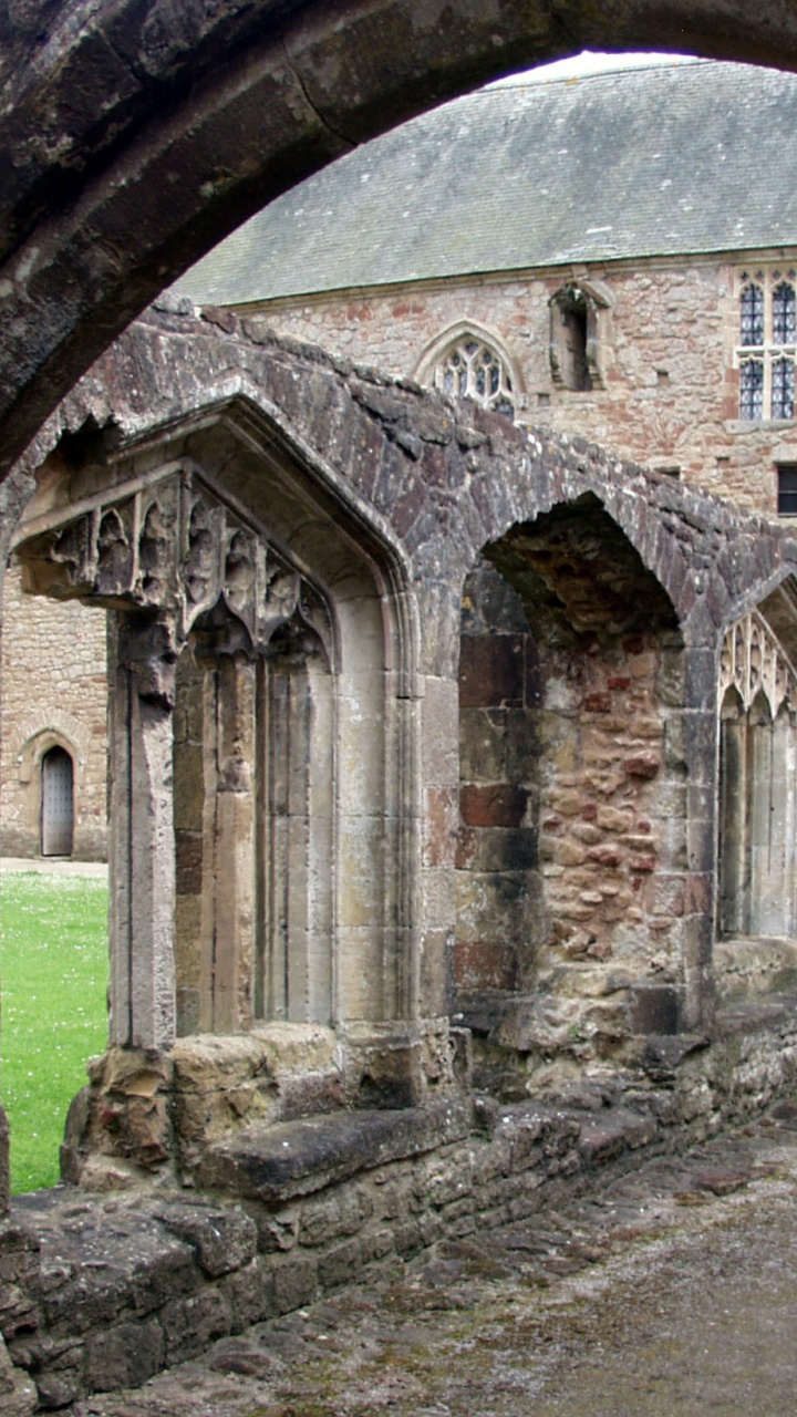 Edificio de Hormigón Gris Con Campo de Hierba Verde. Wallpaper in 720x1280 Resolution