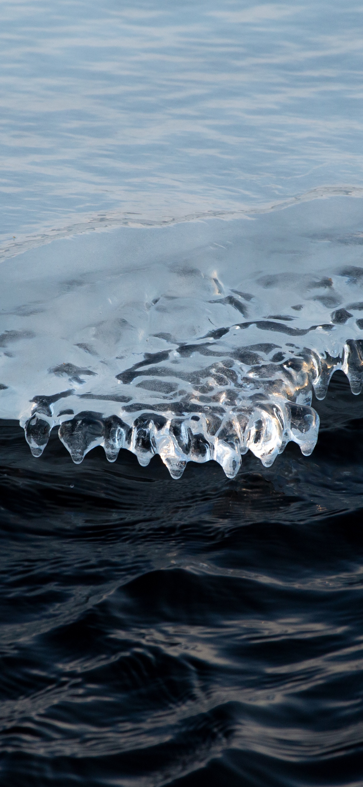 Ciel, le Vent Vague, Eau, Hiver, Glace. Wallpaper in 1242x2688 Resolution
