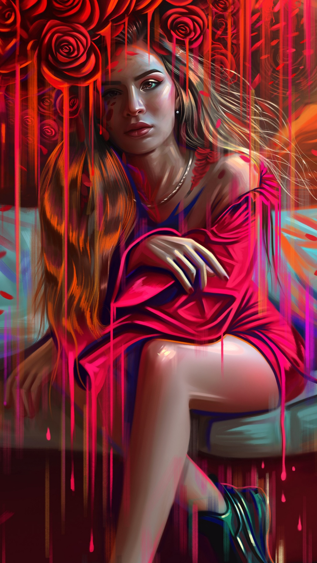 Beauté, Portrait, Art, L'art Numérique, Fan Art. Wallpaper in 1080x1920 Resolution