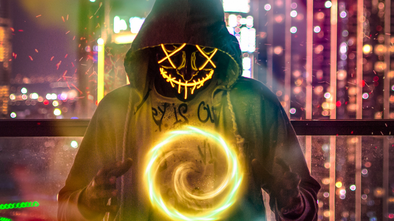 Mask, Art, Creative Arts, Illustration, The Mask. Wallpaper in 1366x768 Resolution