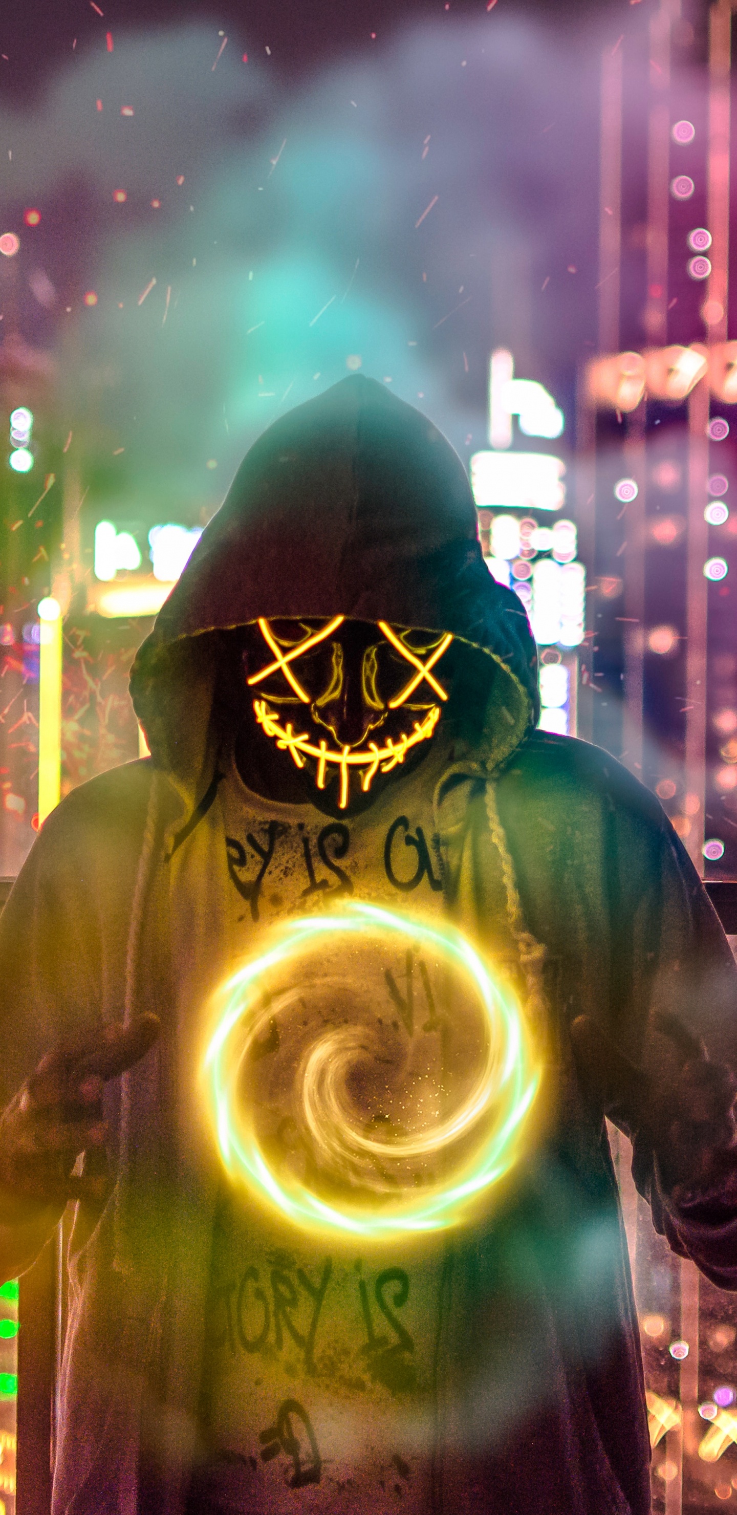 Maske, Kunst, Kreative Kunst, Illustration, Fiktiver Charakter. Wallpaper in 1440x2960 Resolution