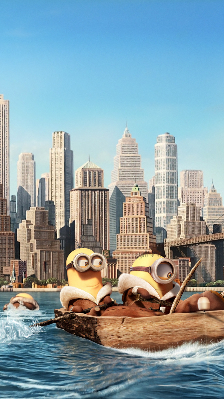 Man and Woman in Brown Boat on Water Near City Buildings During Daytime. Wallpaper in 750x1334 Resolution