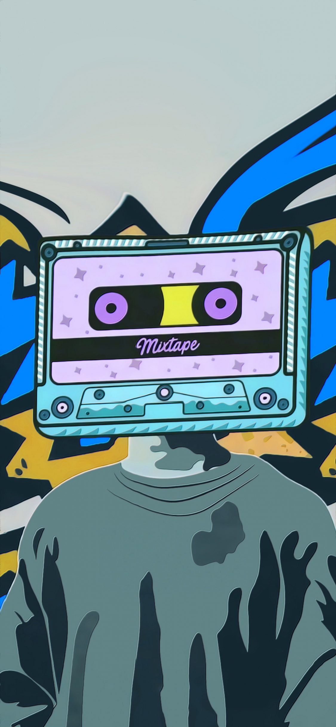 Cartoon, Illustration, Drawing, Organ, Sleeve. Wallpaper in 1125x2436 Resolution