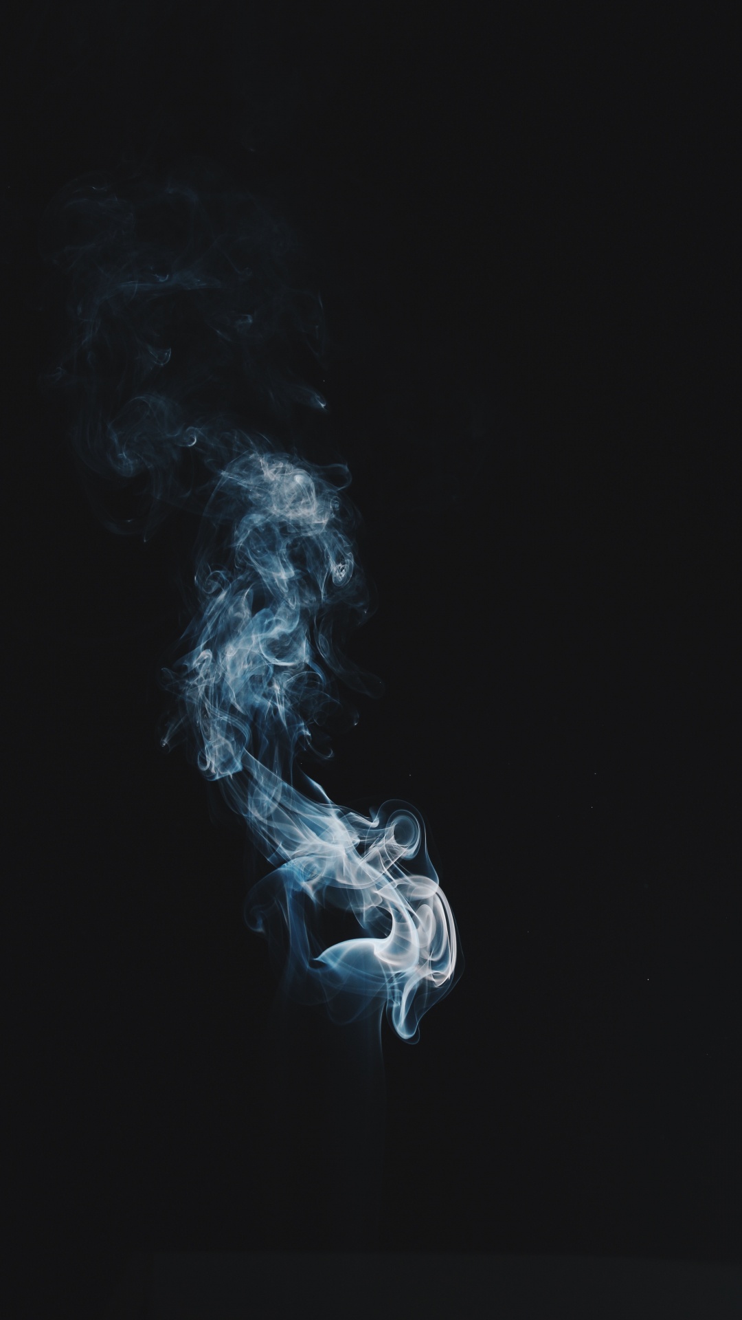 Fumée Blanche Sur Fond Noir. Wallpaper in 1080x1920 Resolution