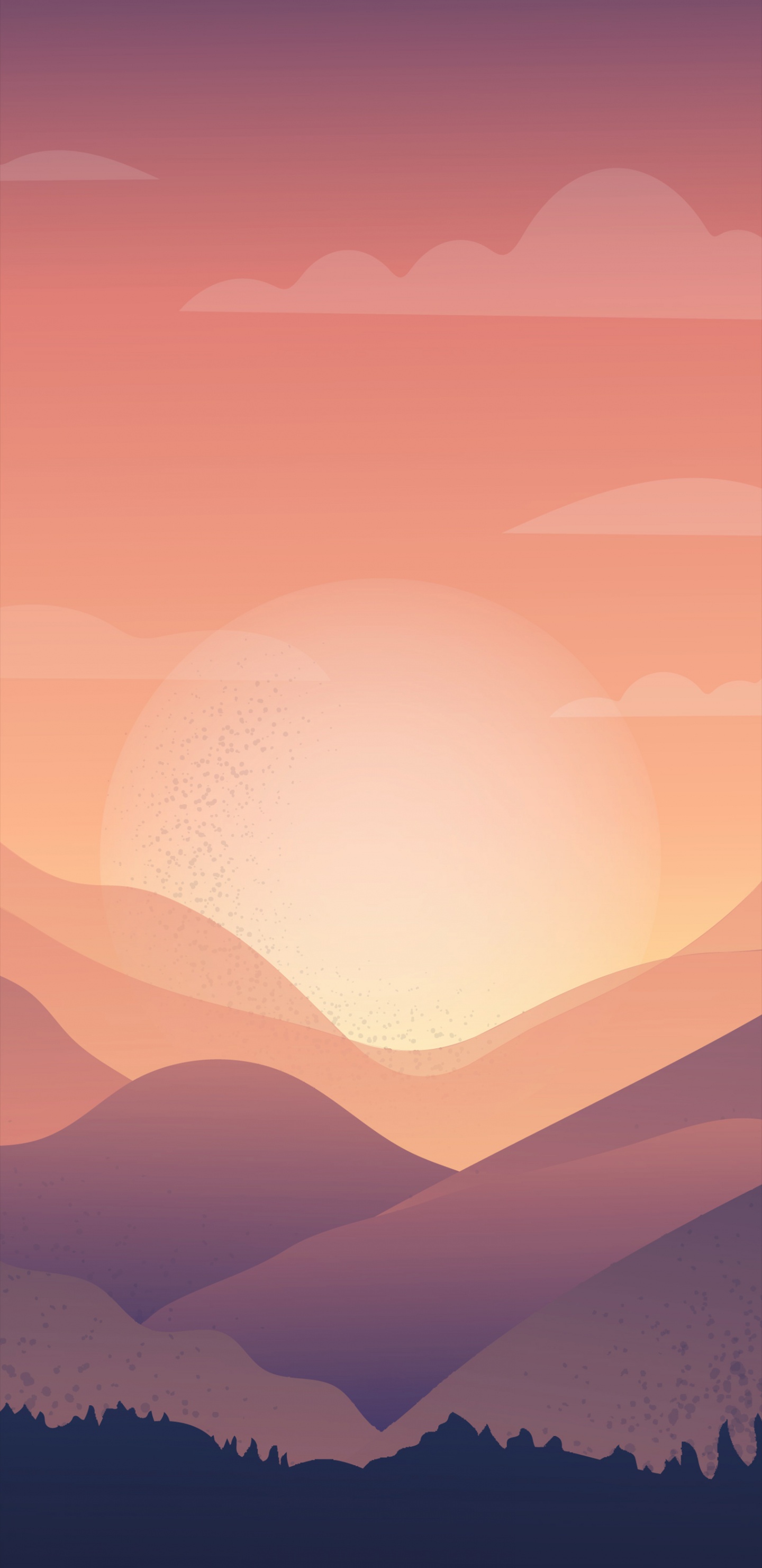 Brown, Atmosphère, L'écorégion, Orange, Afterglow. Wallpaper in 1440x2960 Resolution