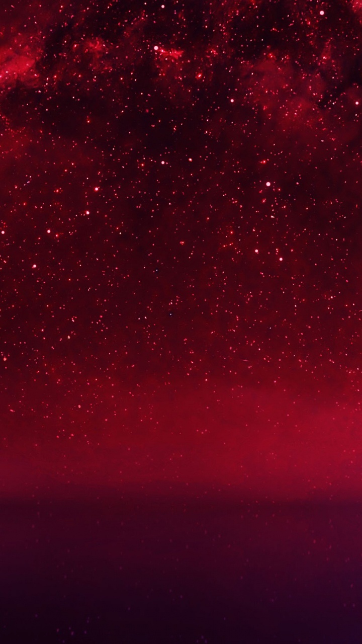 Red and Black Starry Night. Wallpaper in 720x1280 Resolution