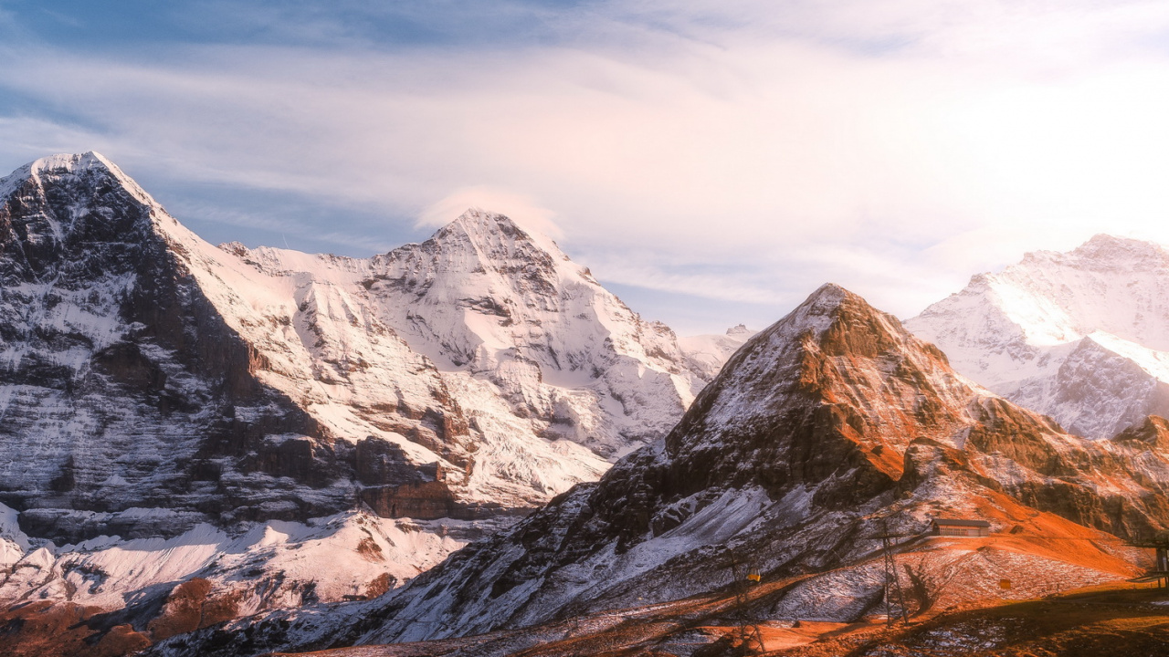 Mountain, Japan, Cloud, Slope, Natural Landscape. Wallpaper in 1280x720 Resolution