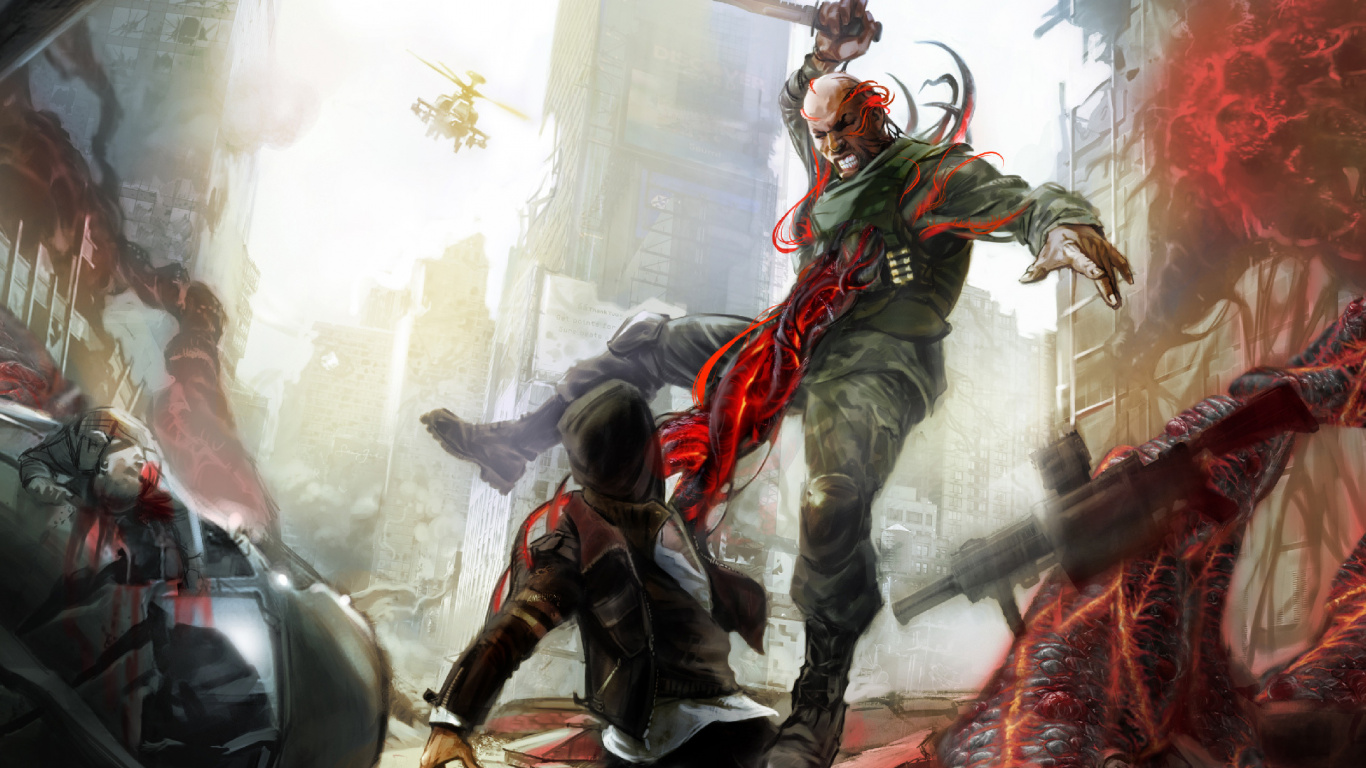 Prototype 2, Prototype, pc Game, Playstation 3, Xbox 360. Wallpaper in 1366x768 Resolution