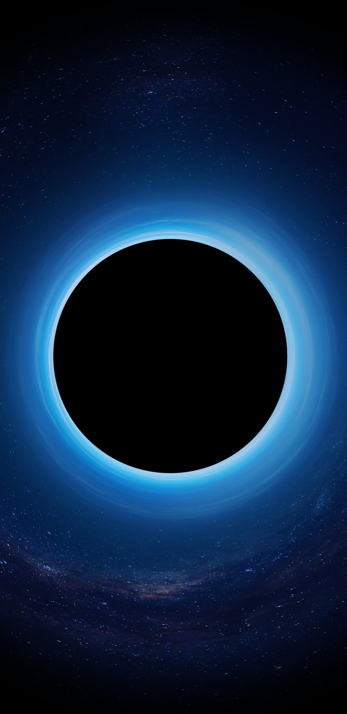 Abbildung Des Blauen Und Weißen Planeten. Wallpaper in 1440x2960 Resolution