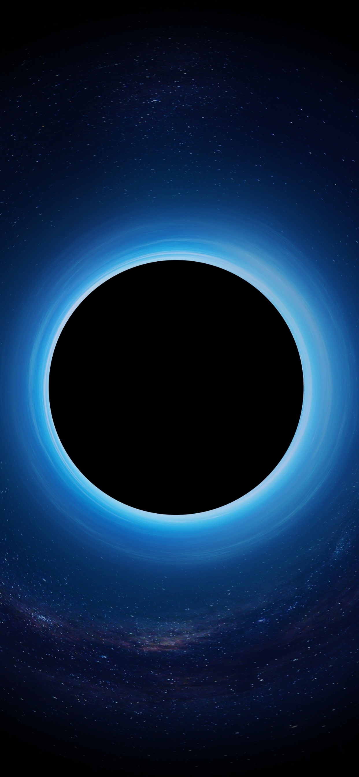 Blue and White Planet Illustration. Wallpaper in 1242x2688 Resolution