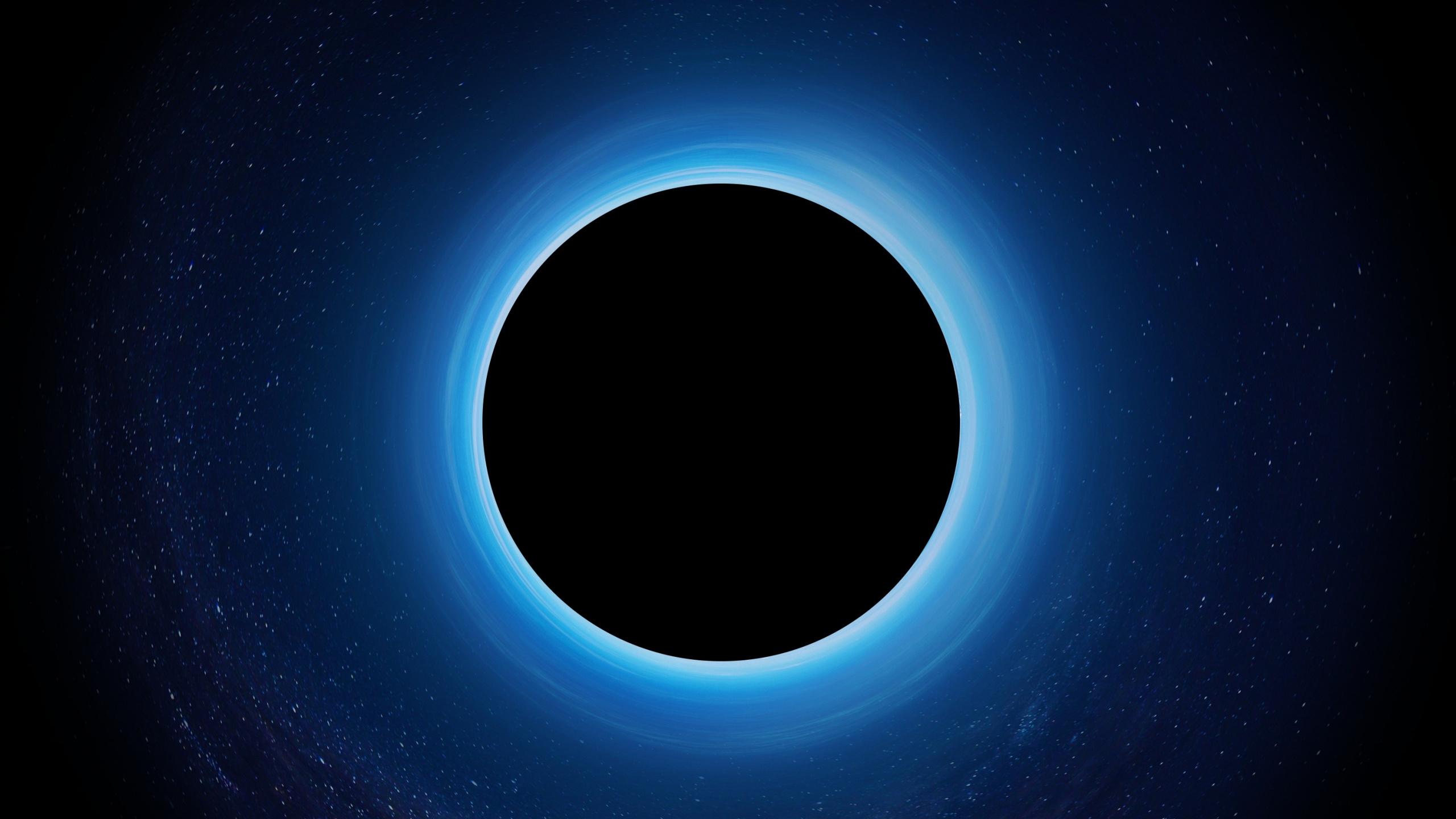 Blue and White Planet Illustration. Wallpaper in 2560x1440 Resolution