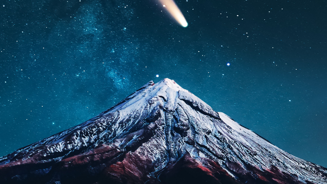 Natur, Atmosphäre, Mond, Naturlandschaft, Piste. Wallpaper in 1280x720 Resolution