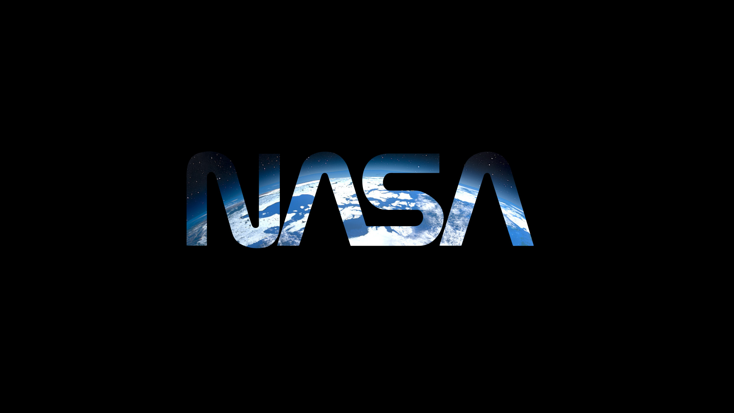NASA, Amoled, Text, Electric Blue, Brand. Wallpaper in 2560x1440 Resolution