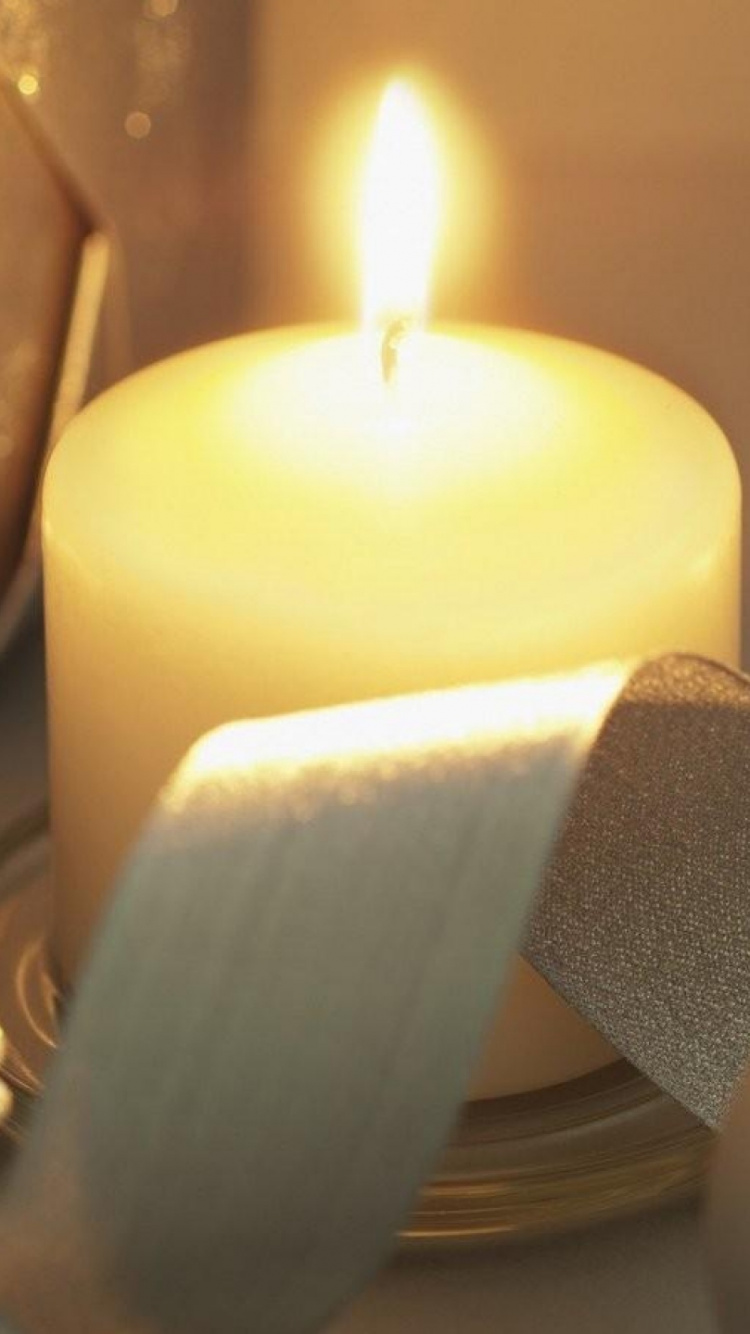 Christmas Day, Holiday, Candle, Lighting, Still Life. Wallpaper in 750x1334 Resolution