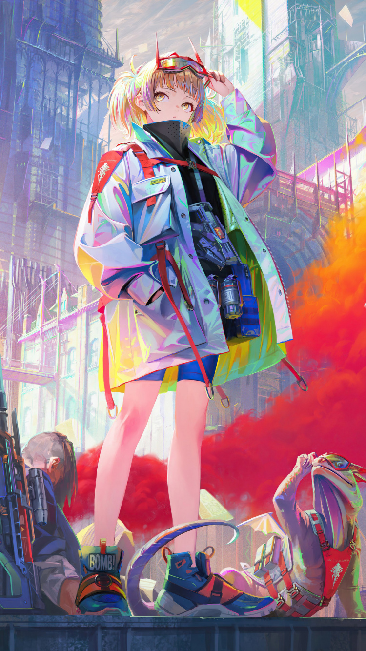 套, 扇子的艺术, 可爱的, 绘画, 粉红色 壁纸 750x1334 允许