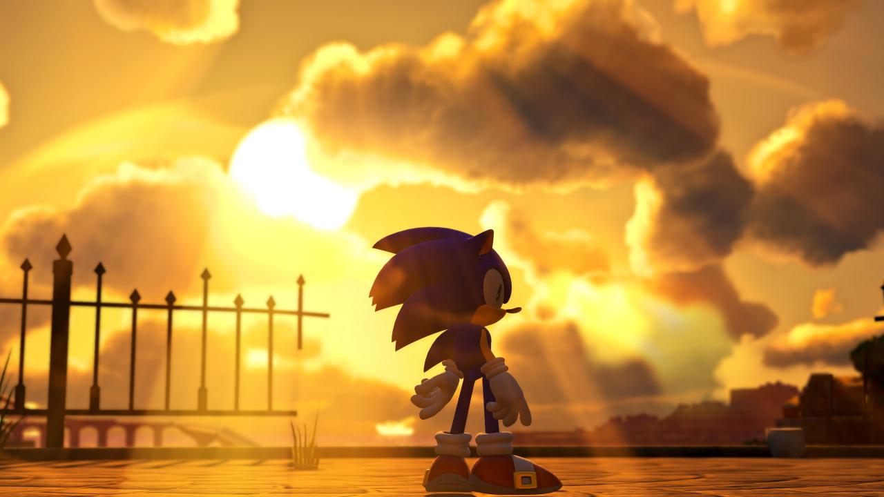 Sonic The Hedgehog, Games, Hintergrundbeleuchtung, Illustration, Schallkräfte. Wallpaper in 1280x720 Resolution