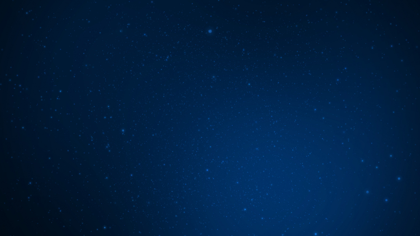 Blue Sky With Stars During Night Time. Wallpaper in 1366x768 Resolution