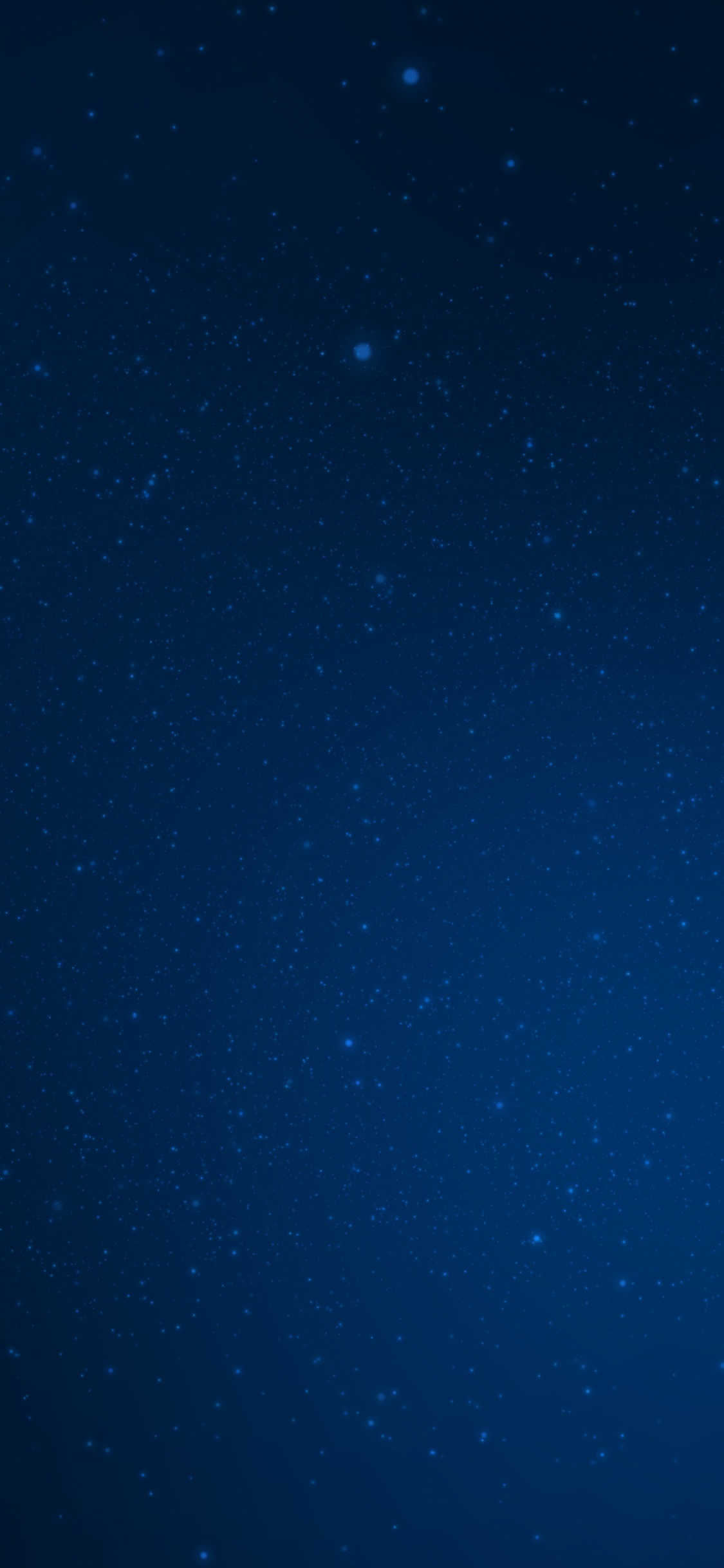 Ciel Bleu Avec Des Étoiles Pendant la Nuit. Wallpaper in 1125x2436 Resolution