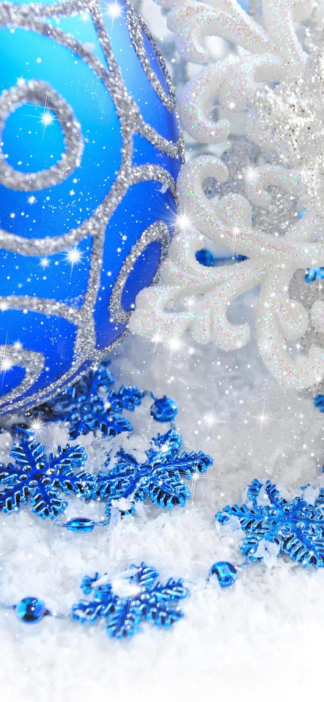 El Día De Navidad, Azul, Copo de Nieve, Patrón, Invierno. Wallpaper in 1242x2688 Resolution